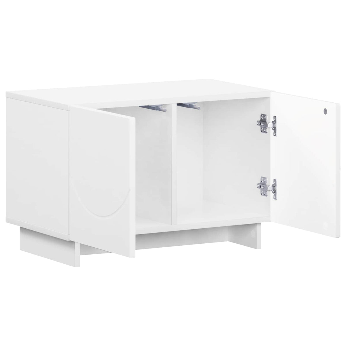 tv-meubel 60 x 34.5 x 40 cm Wit Bewerkt hout