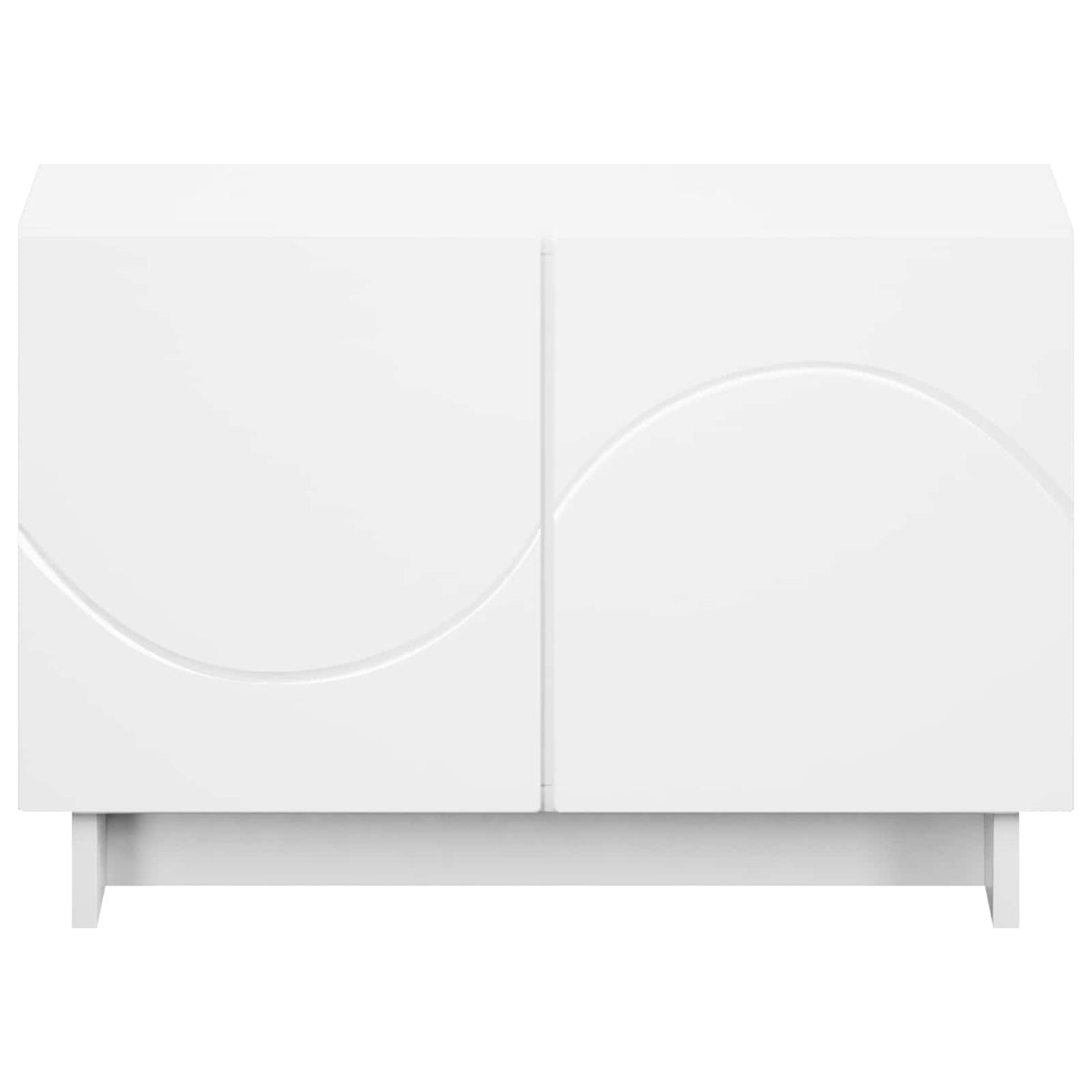 tv-meubel 60 x 34.5 x 40 cm Wit Bewerkt hout