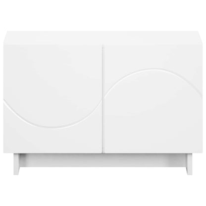 tv-meubel 60 x 34.5 x 40 cm Wit Bewerkt hout