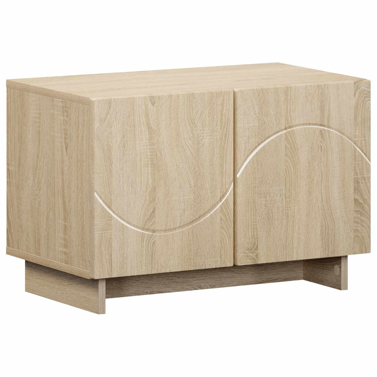 tv-meubel 60 x 34.5 x 40 cm Sonoma Eiken Bewerkt hout