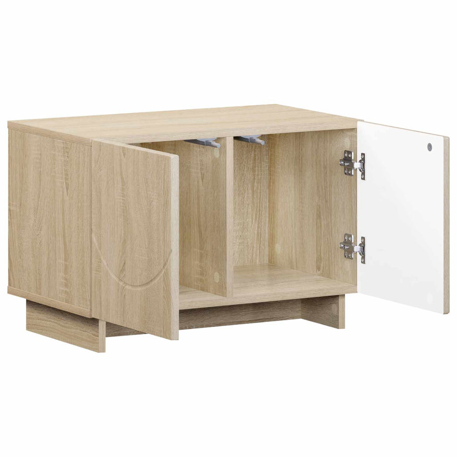 tv-meubel 60 x 34.5 x 40 cm Sonoma Eiken Bewerkt hout