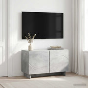 Tv-meubel 60x34.5x40 cm betongrijs bewerkt hout