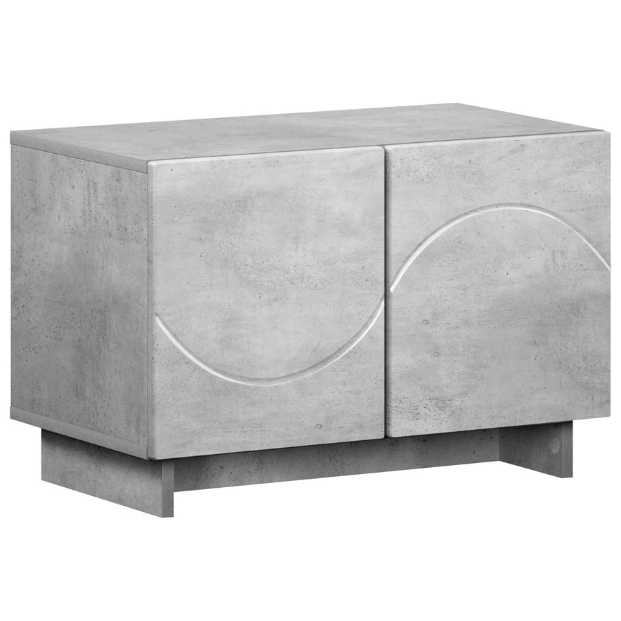 tv-meubel 60 x 34.5 x 40 cm Betongrijs Bewerkt hout