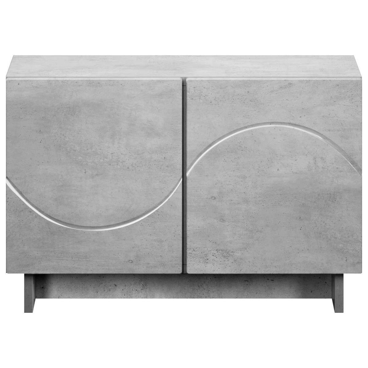 tv-meubel 60 x 34.5 x 40 cm Betongrijs Bewerkt hout