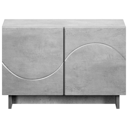 tv-meubel 60 x 34.5 x 40 cm Betongrijs Bewerkt hout