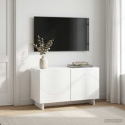 Tv-meubel 60x34.5x40 cm hoogglans wit