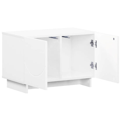 tv-meubel 60 x 34.5 x 40 cm Hoogglans Wit Bewerkt hout