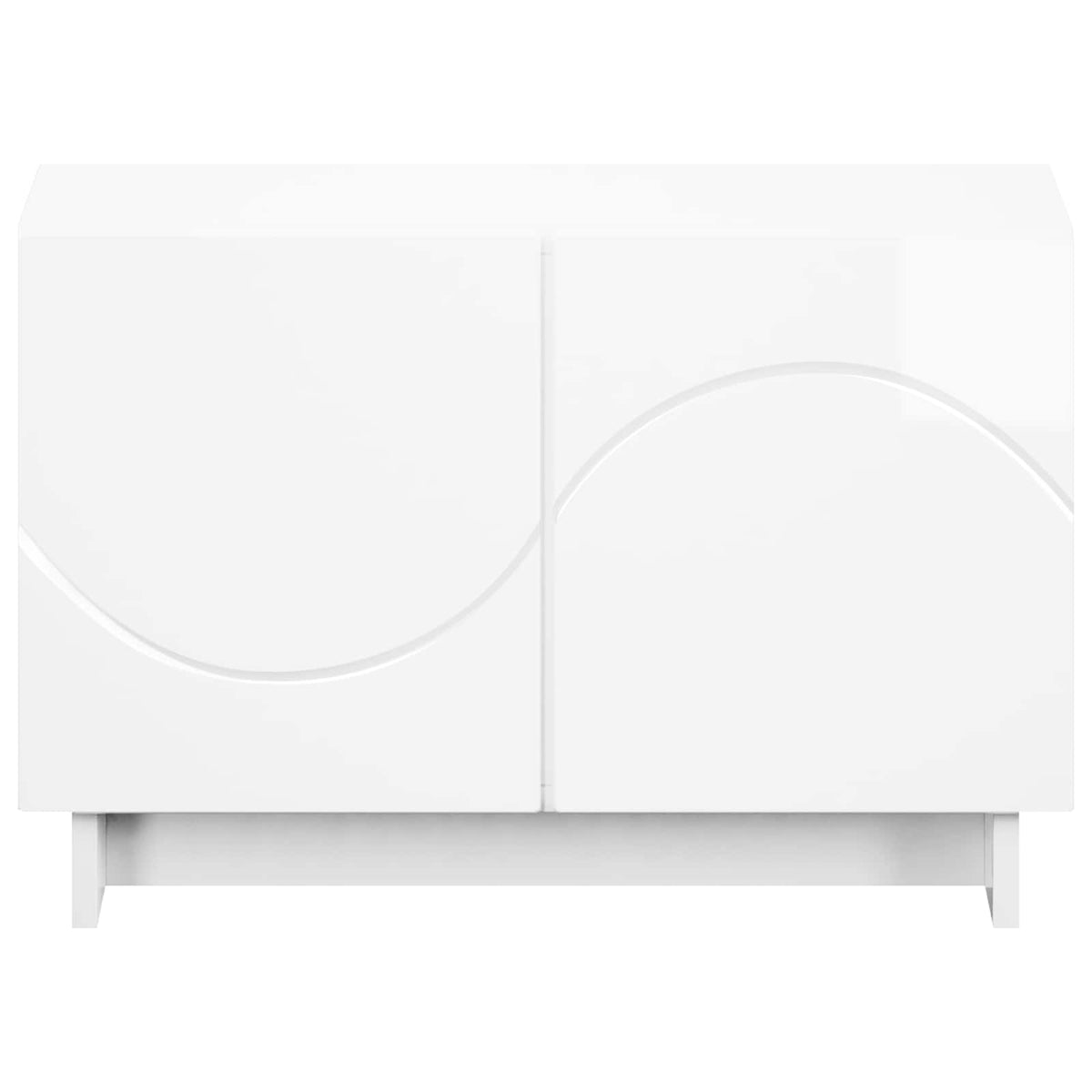 tv-meubel 60 x 34.5 x 40 cm Hoogglans Wit Bewerkt hout