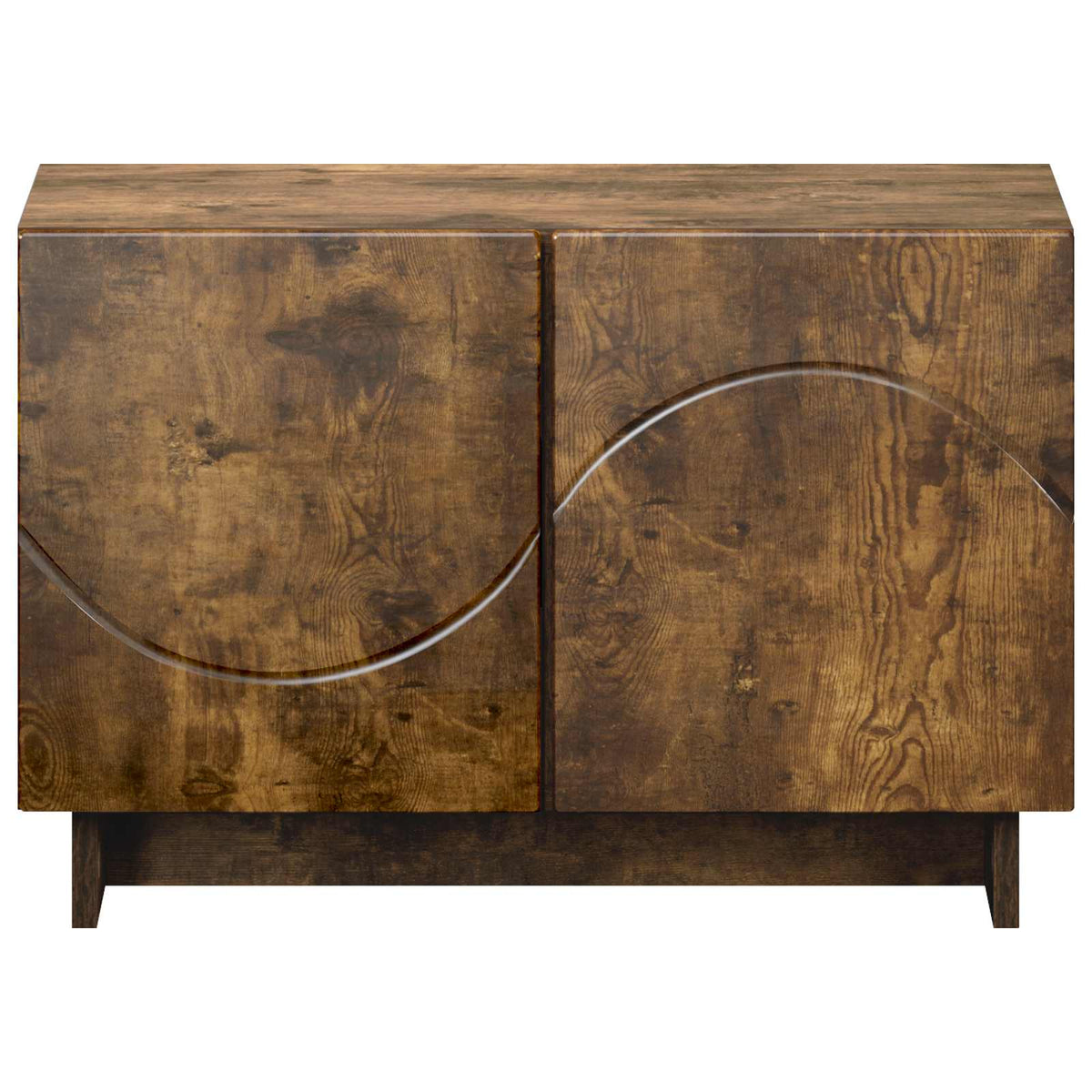 tv-meubel 60 x 34.5 x 40 cm Gerookt eiken Bewerkt hout