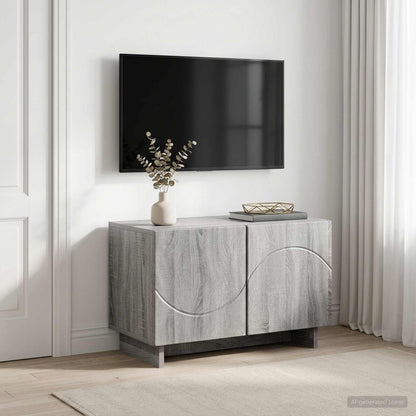 tv-meubel 60 x 34.5 x 40 cm Grijs Sonoma Bewerkt hout