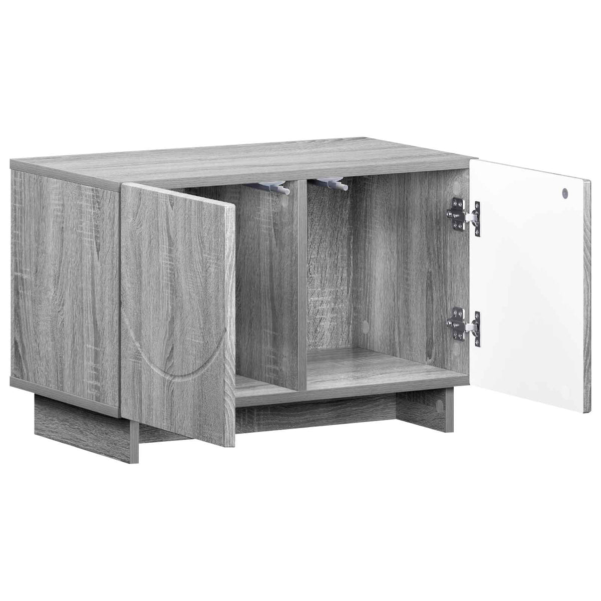 tv-meubel 60 x 34.5 x 40 cm Grijs Sonoma Bewerkt hout