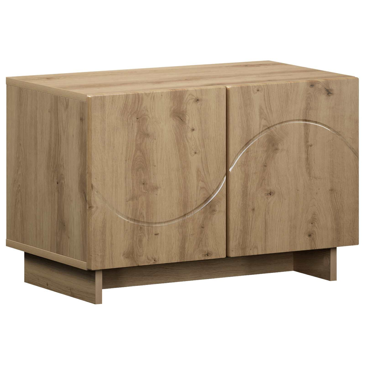 tv-meubel 60 x 34.5 x 40 cm Artisanaal eiken Bewerkt hout
