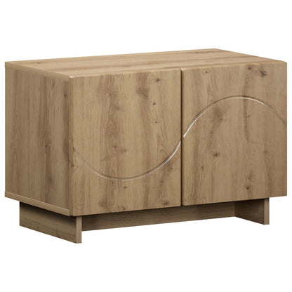 tv-meubel 60 x 34.5 x 40 cm Artisanaal eiken Bewerkt hout