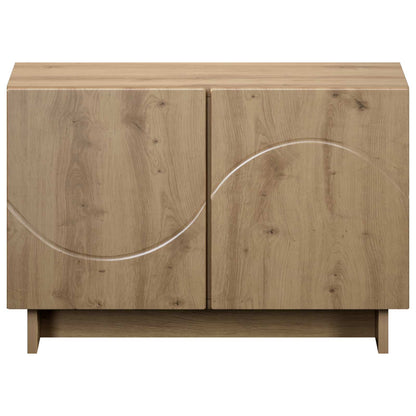 tv-meubel 60 x 34.5 x 40 cm Artisanaal eiken Bewerkt hout