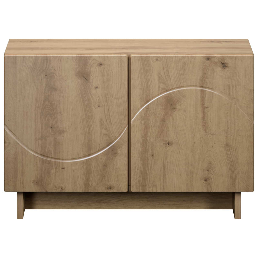 tv-meubel 60 x 34.5 x 40 cm Artisanaal eiken Bewerkt hout