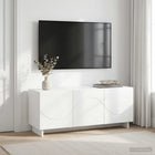 tv-meubel 90 x 34,5 x 40 cm Wit Bewerkt hout