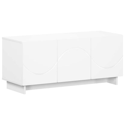 tv-meubel 90 x 34,5 x 40 cm Wit Bewerkt hout