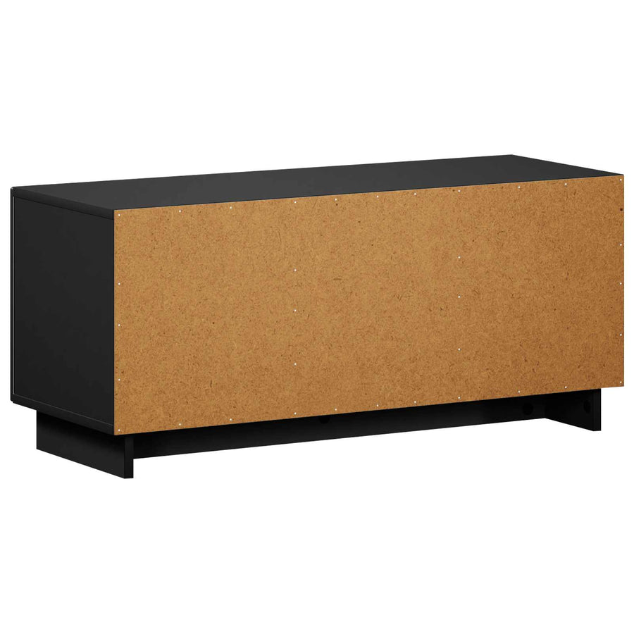 tv-meubel 90 x 34,5 x 40 cm Zwart Bewerkt hout
