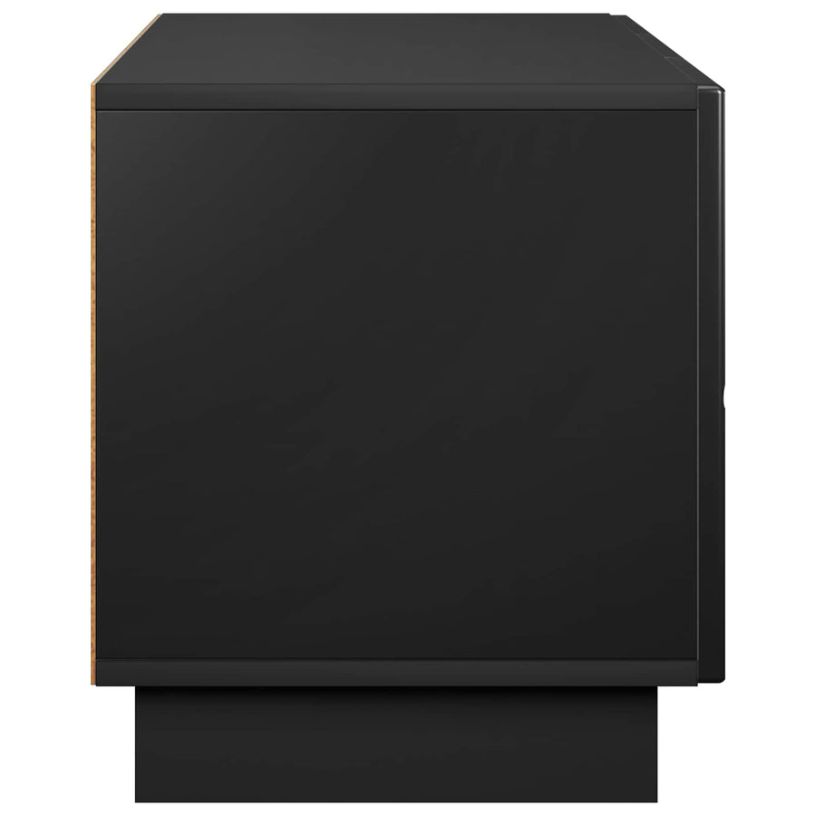tv-meubel 90 x 34,5 x 40 cm Zwart Bewerkt hout