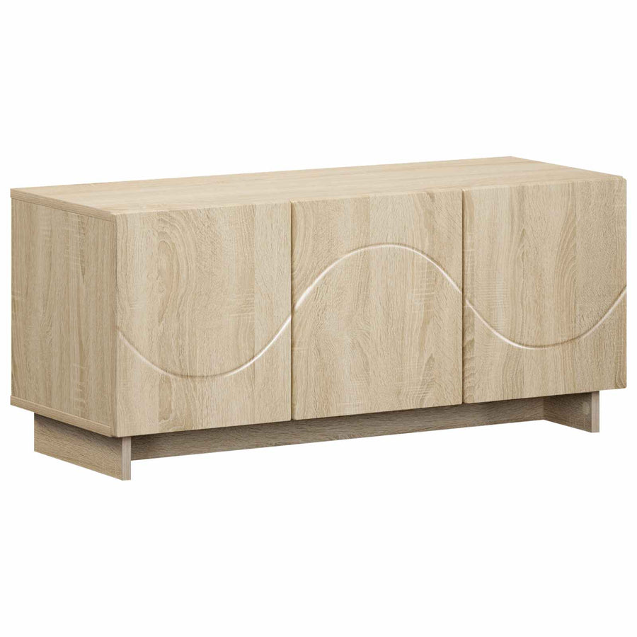 tv-meubel 90 x 34,5 x 40 cm Sonoma Eiken Bewerkt hout