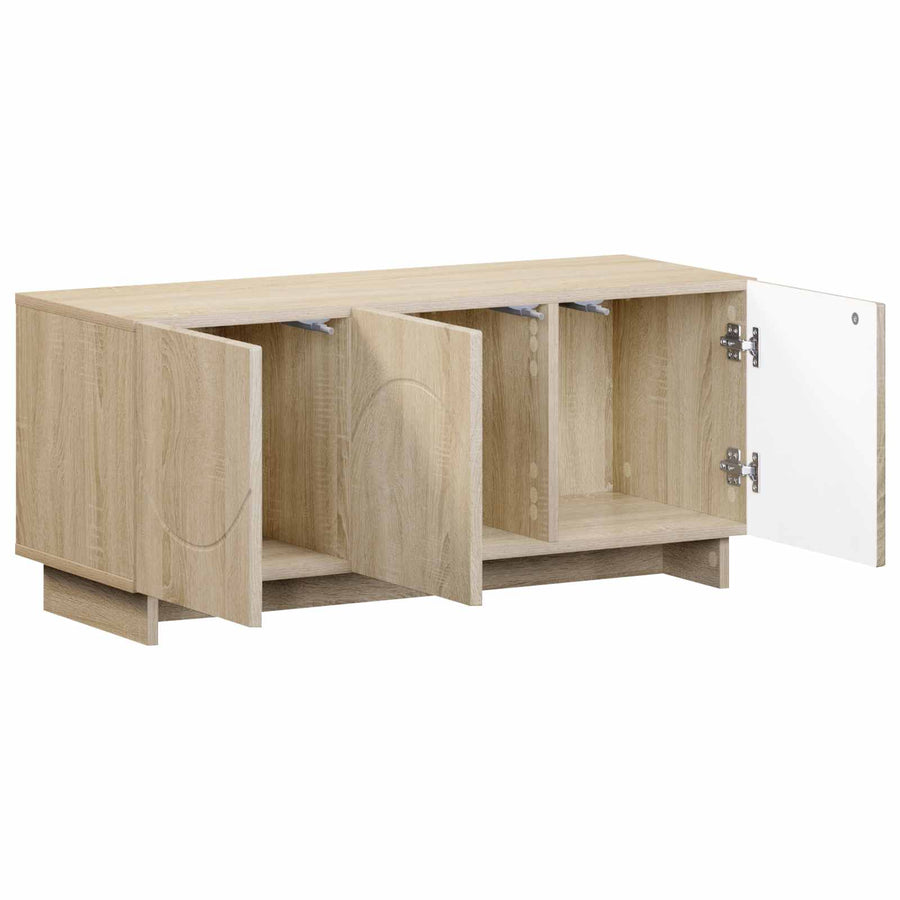 tv-meubel 90 x 34,5 x 40 cm Sonoma Eiken Bewerkt hout