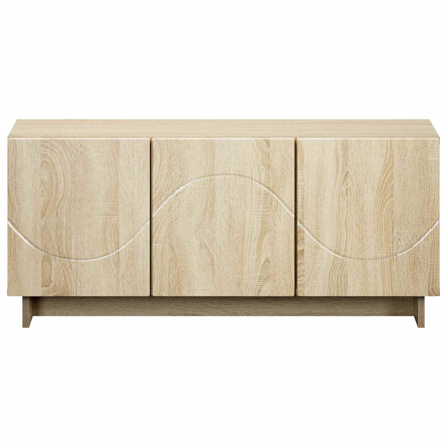 tv-meubel 90 x 34,5 x 40 cm Sonoma Eiken Bewerkt hout
