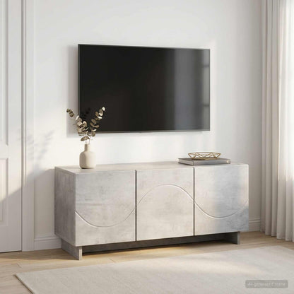 tv-meubel 90 x 34,5 x 40 cm Betongrijs Bewerkt hout