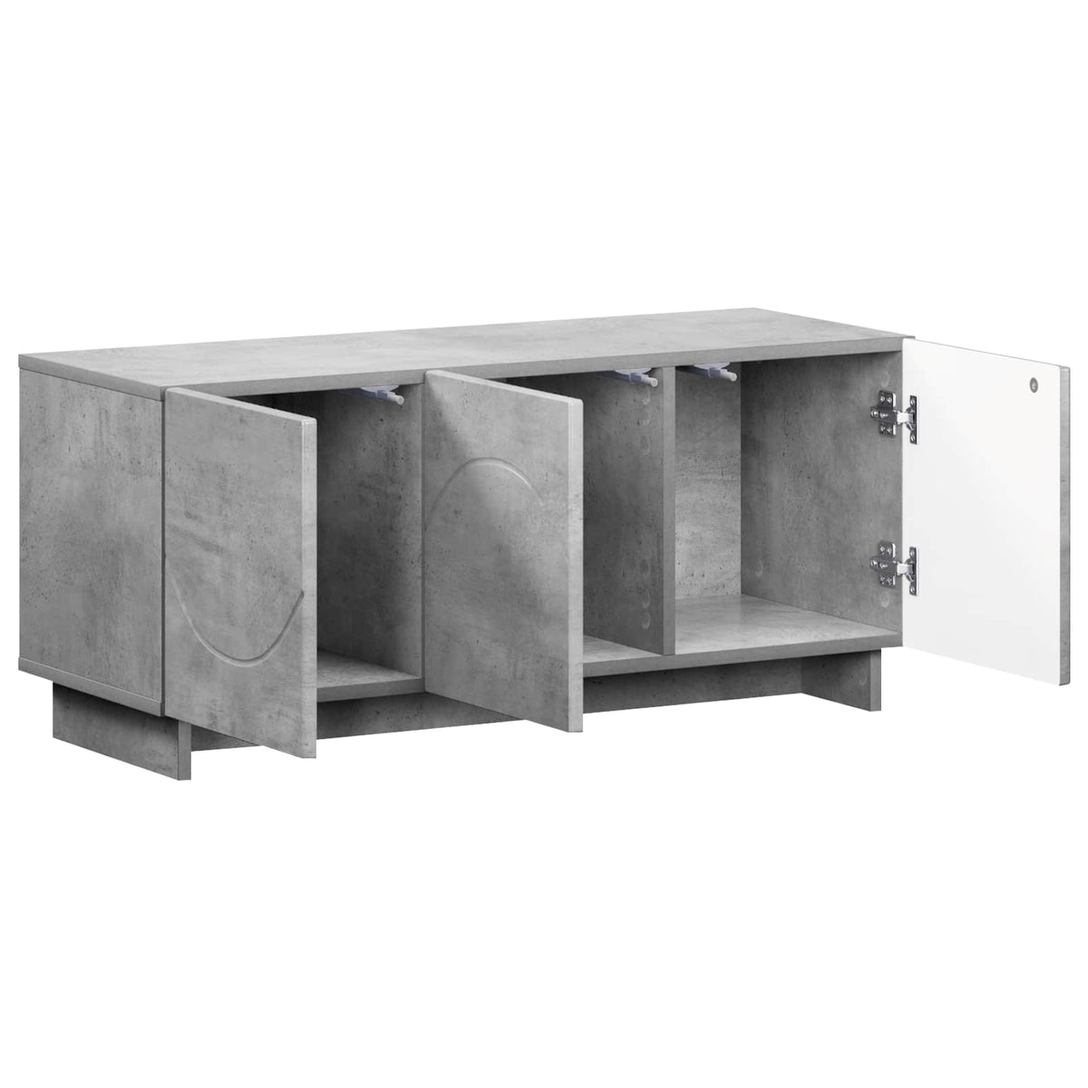 tv-meubel 90 x 34,5 x 40 cm Betongrijs Bewerkt hout