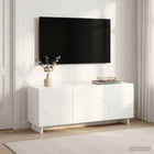 tv-meubel 90 x 34,5 x 40 cm Hoogglans Wit Bewerkt hout
