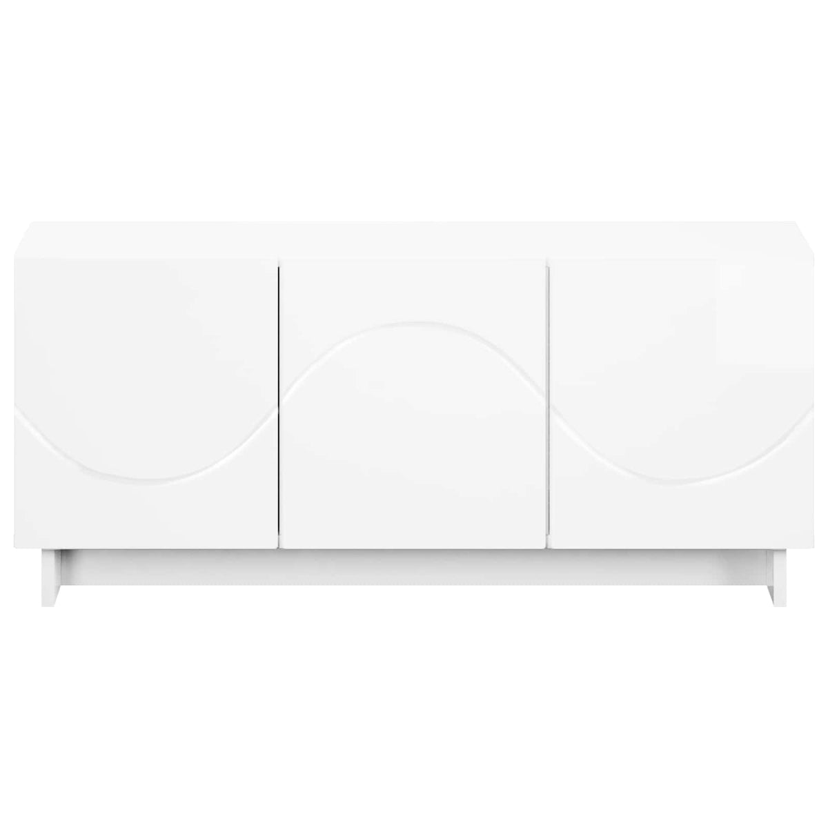tv-meubel 90 x 34,5 x 40 cm Hoogglans Wit Bewerkt hout