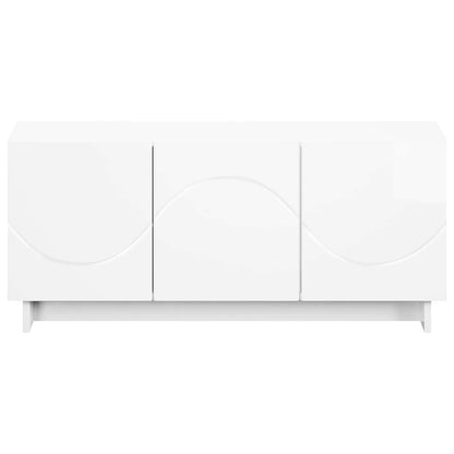 tv-meubel 90 x 34,5 x 40 cm Hoogglans Wit Bewerkt hout