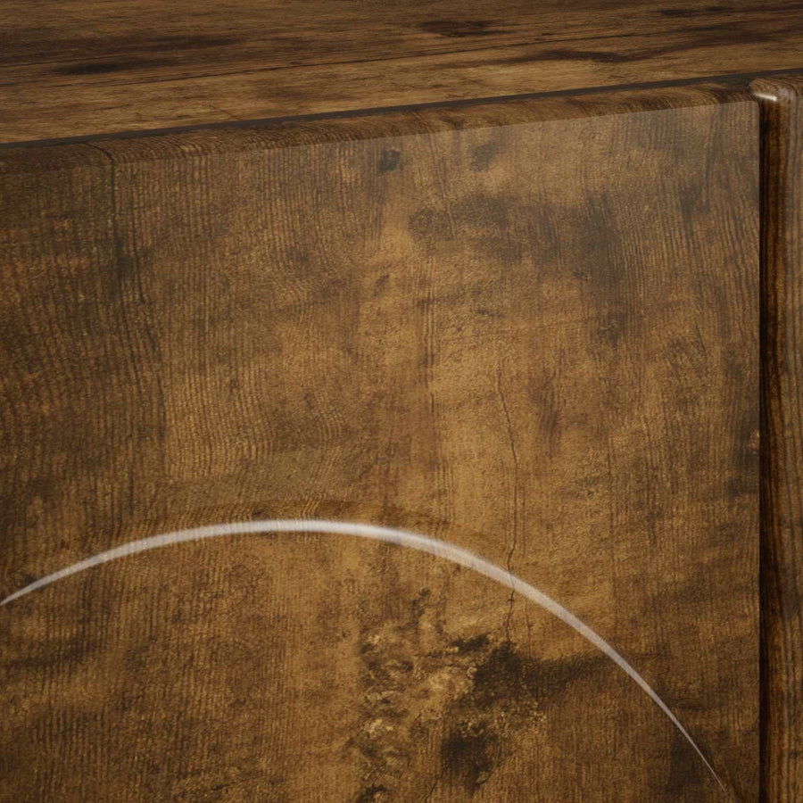tv-meubel 90 x 34,5 x 40 cm Gerookt eiken Bewerkt hout