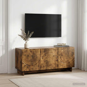 Tv-meubel 90x34,5x40 cm gerookt eiken