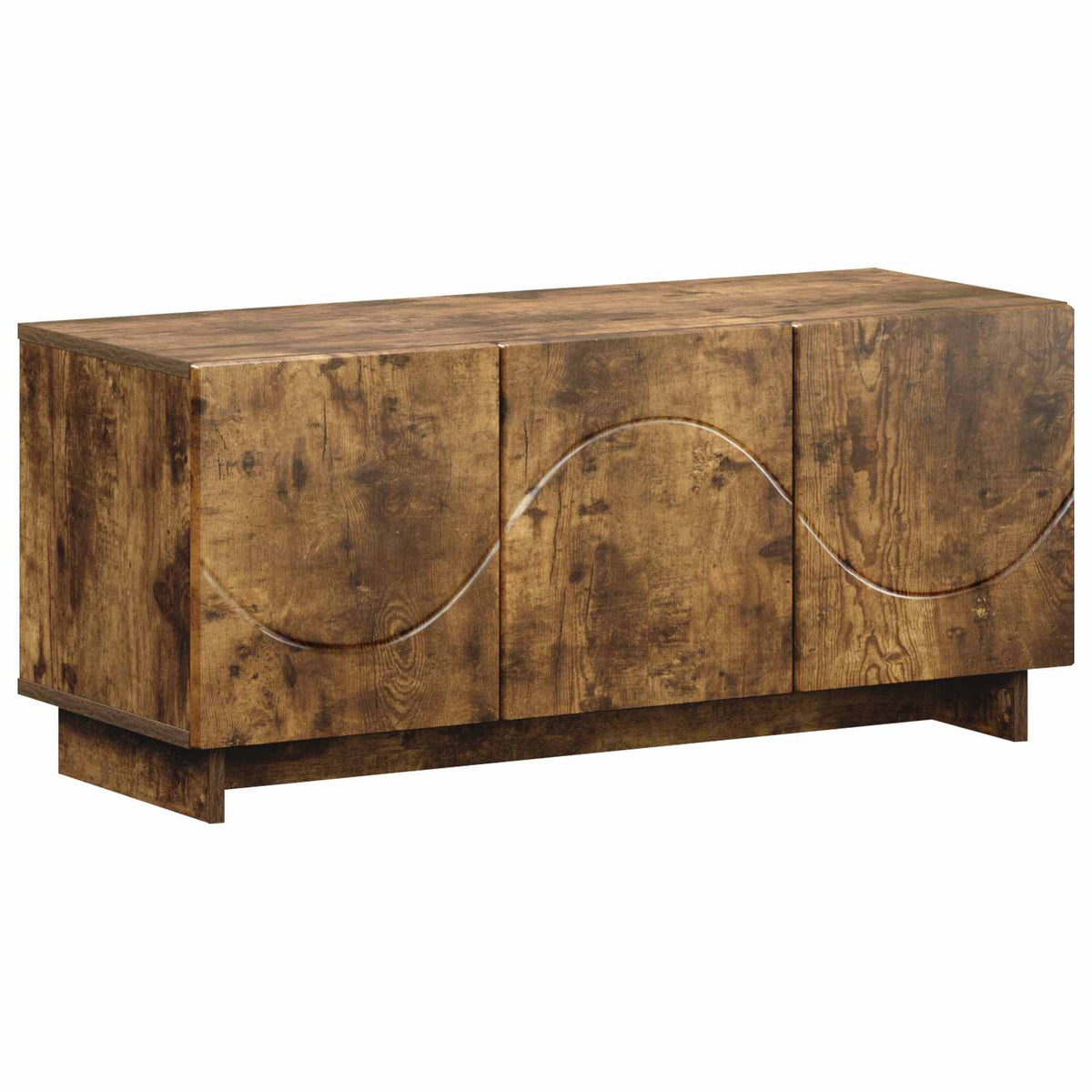 tv-meubel 90 x 34,5 x 40 cm Gerookt eiken Bewerkt hout