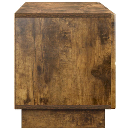 tv-meubel 90 x 34,5 x 40 cm Gerookt eiken Bewerkt hout