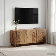tv-meubel 90 x 34,5 x 40 cm Oud hout Bewerkt hout
