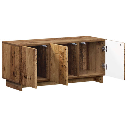 tv-meubel 90 x 34,5 x 40 cm Oud hout Bewerkt hout