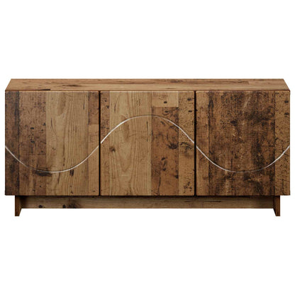 tv-meubel 90 x 34,5 x 40 cm Oud hout Bewerkt hout