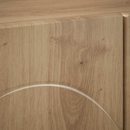 tv-meubel 90 x 34,5 x 40 cm Artisanaal eiken Bewerkt hout