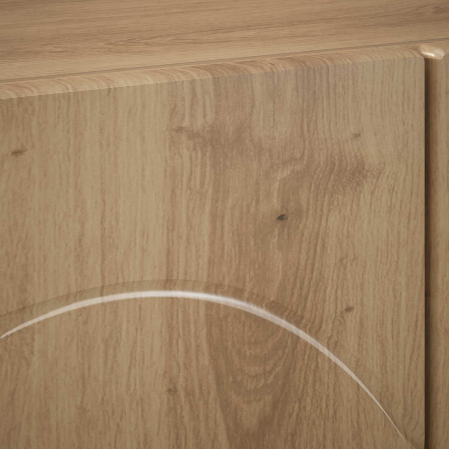 tv-meubel 90 x 34,5 x 40 cm Artisanaal eiken Bewerkt hout