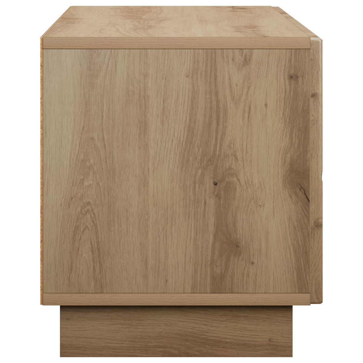 tv-meubel 90 x 34,5 x 40 cm Artisanaal eiken Bewerkt hout
