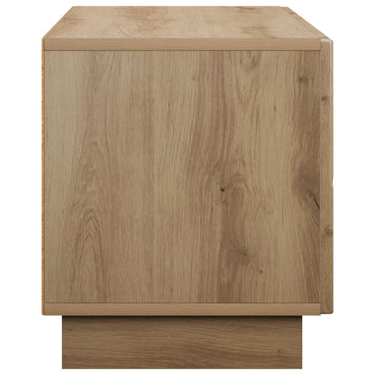 tv-meubel 90 x 34,5 x 40 cm Artisanaal eiken Bewerkt hout