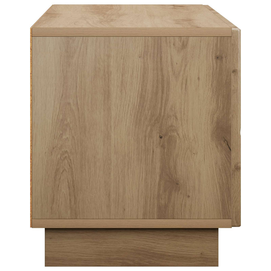 tv-meubel 90 x 34,5 x 40 cm Artisanaal eiken Bewerkt hout