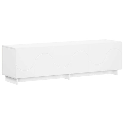 tv-meubel 140 x 34,5 x 40 cm Wit Bewerkt hout