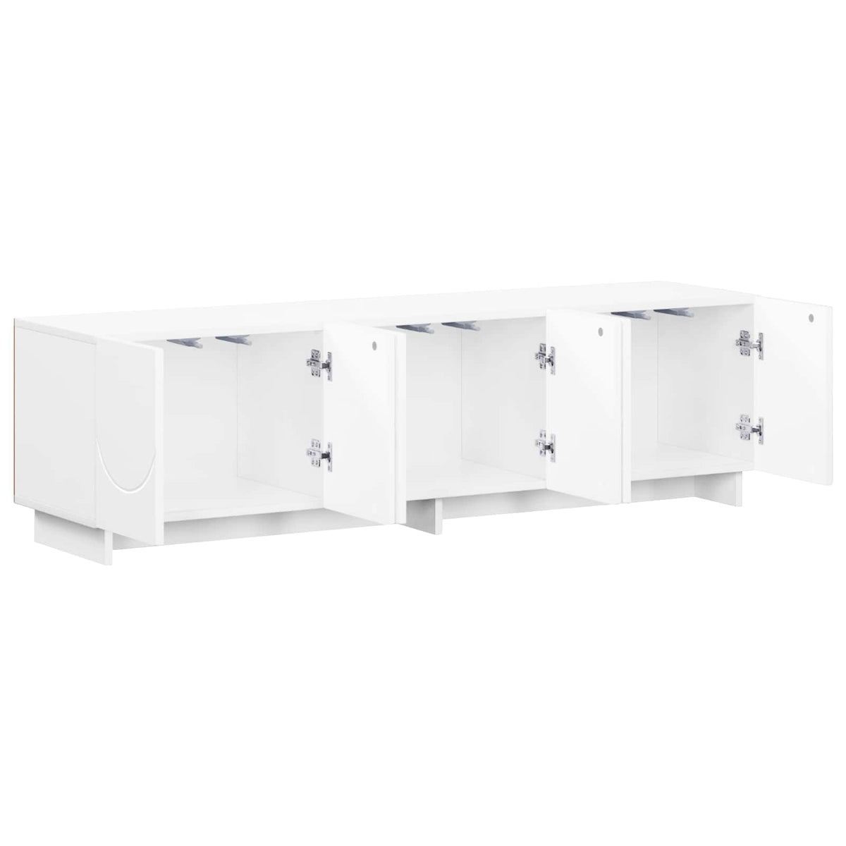 tv-meubel 140 x 34,5 x 40 cm Wit Bewerkt hout