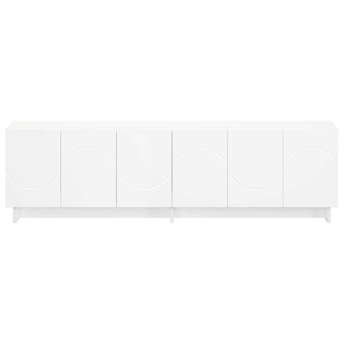 tv-meubel 140 x 34,5 x 40 cm Wit Bewerkt hout