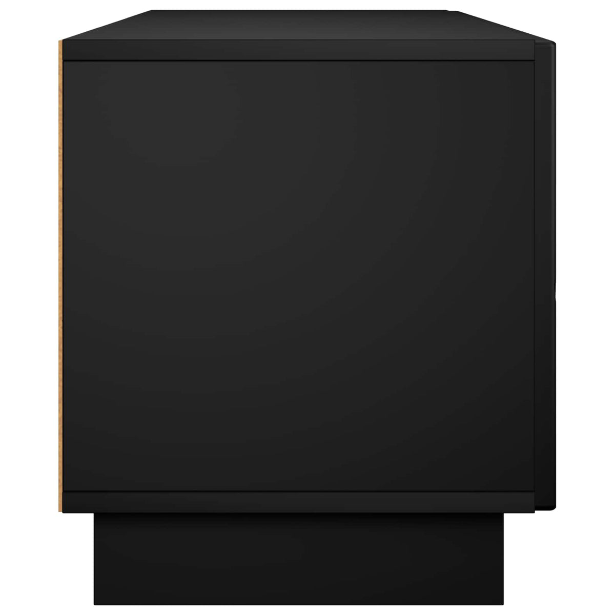 tv-meubel 140 x 34,5 x 40 cm Zwart Bewerkt hout