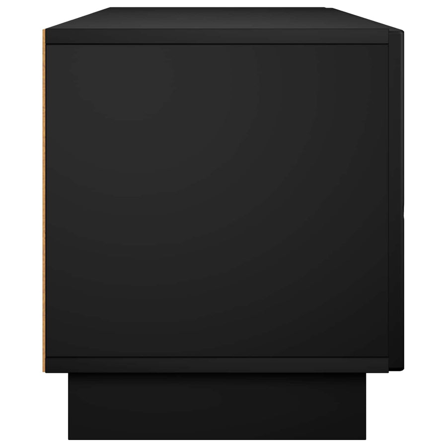 tv-meubel 140 x 34,5 x 40 cm Zwart Bewerkt hout