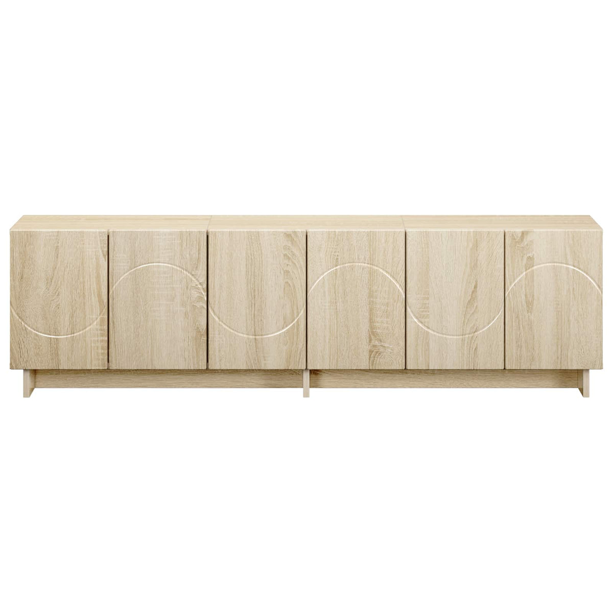 tv-meubel 140 x 34,5 x 40 cm Sonoma Eiken Bewerkt hout