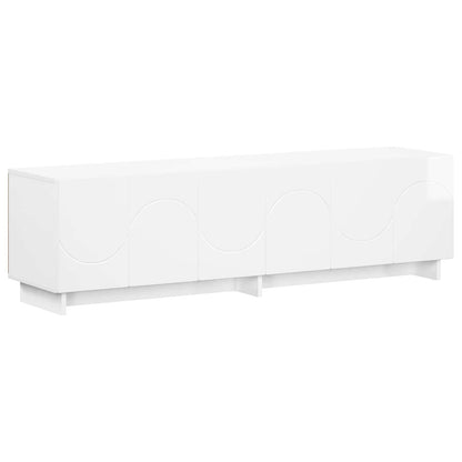 tv-meubel 140 x 34,5 x 40 cm Hoogglans Wit Bewerkt hout